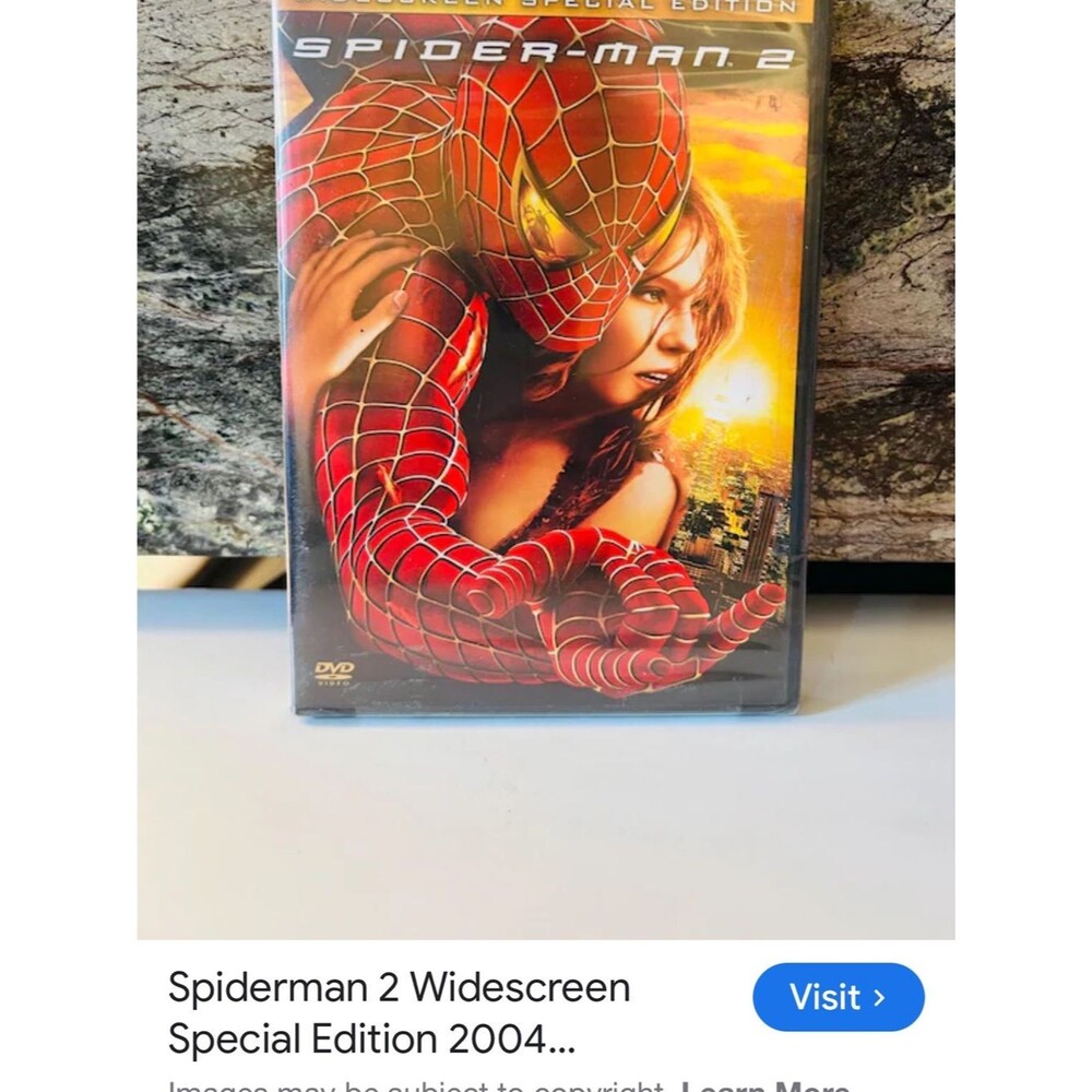 #2219**Spider-Man 2 Widescreen Special Edition DVD - Red